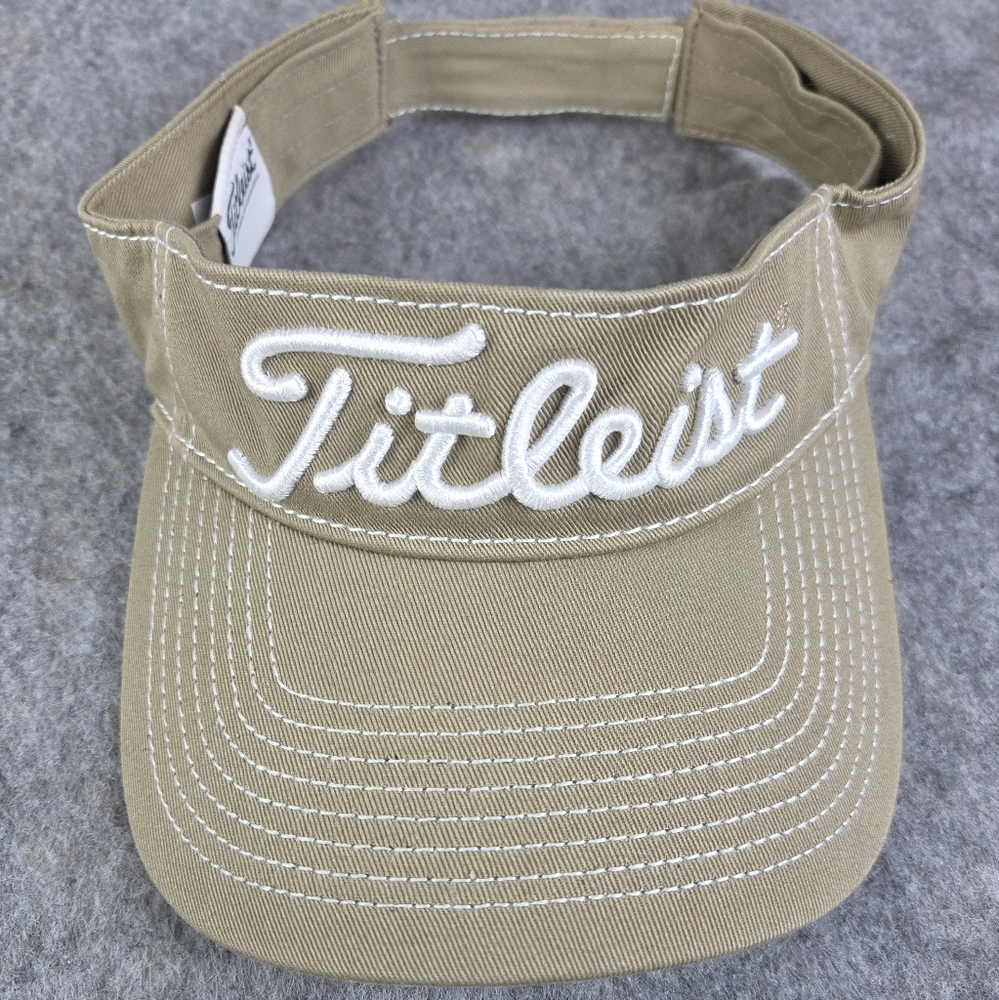 Titleist Tan Visor Adjustable Strap
